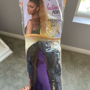 Black Instant Ponytail Hair Extension